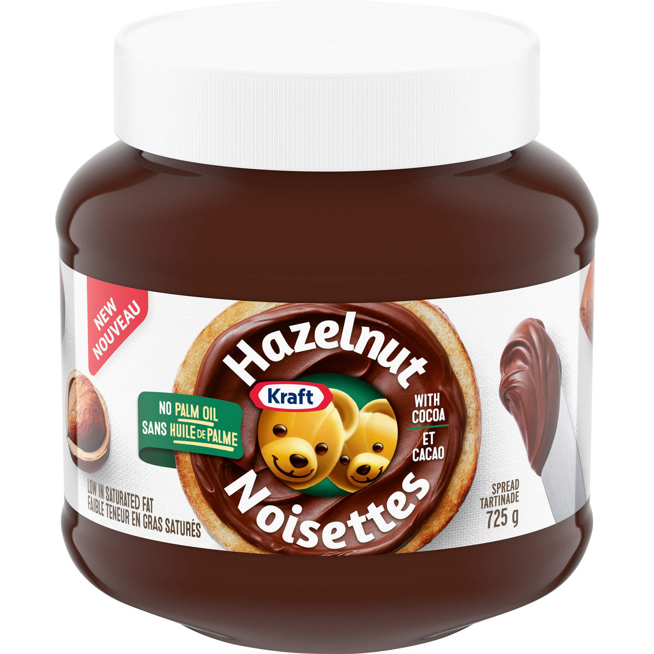 Kraft Hazelnut Spread with Cocoa, 725g/25.6 oz., {Imported from Canada}