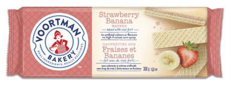 Voortman Bakery Strawberry Banana Wafers 300g/10.6 oz. {Canadian}