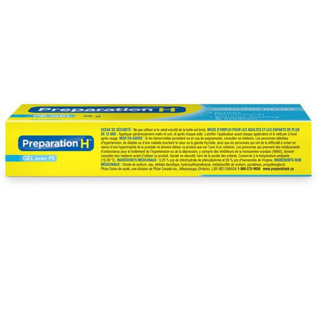 Preparation H PE Gel (25g/0.9oz.) with Phenylephrine & Witch Hazel, Cooling Hemorrhoid Relief, {Imported from Canada}