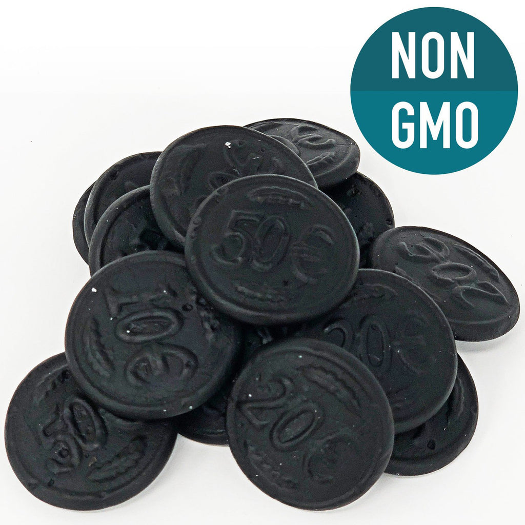Gustaf's Dutch Licorice Coins With Hint Of Salt, 150g/5.2 oz. (12pk) {Imported from Canada}
