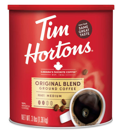 Tim Hortons Original Blend, Medium Roast Coffee, 100% Arabica, 1.36kg/3 lbs. {Imported from Canada}