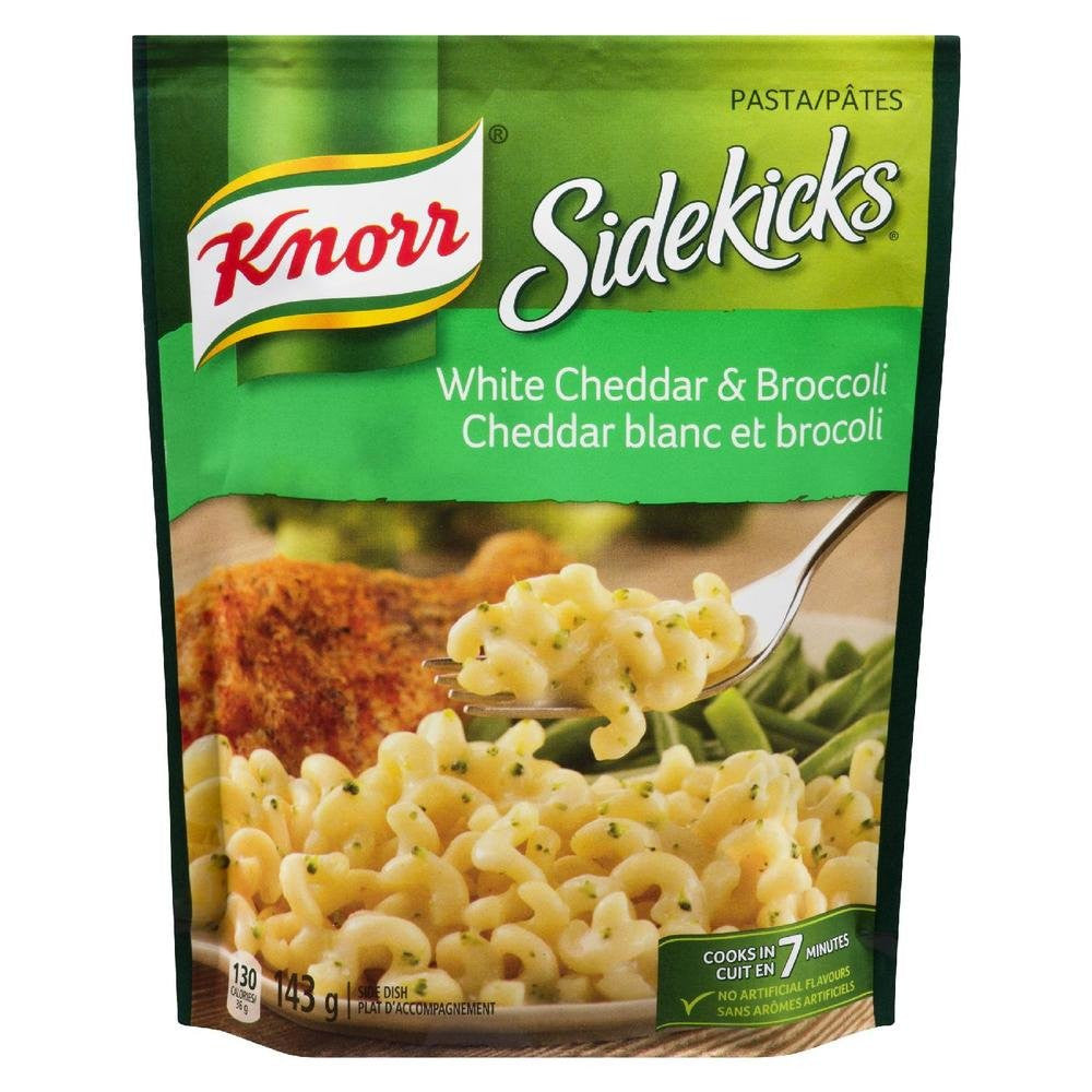 Knorr Sidekicks White Cheddar And Broccoli Pasta  143g - {Canadian}