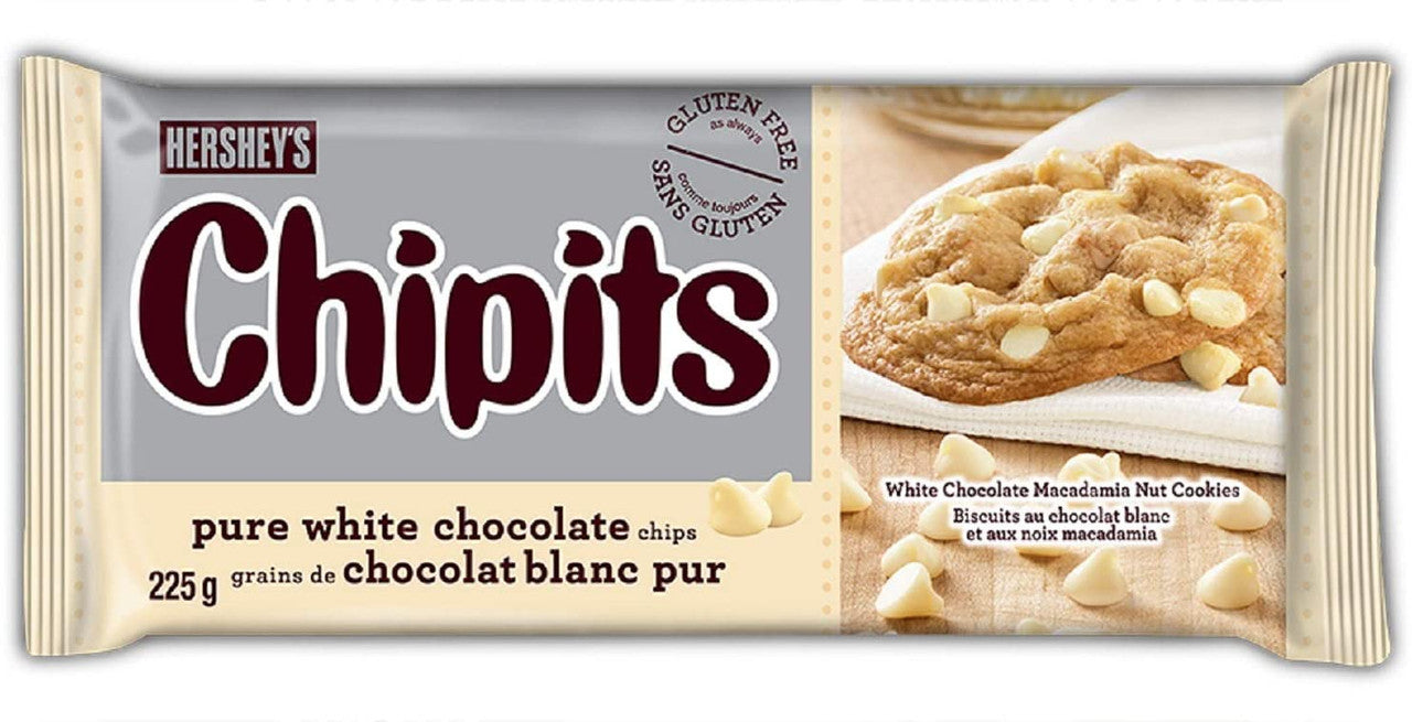 Chippits Hershey's Chipits, Chocolate Chips, Pure White Chocolate, 225g/7.9 oz