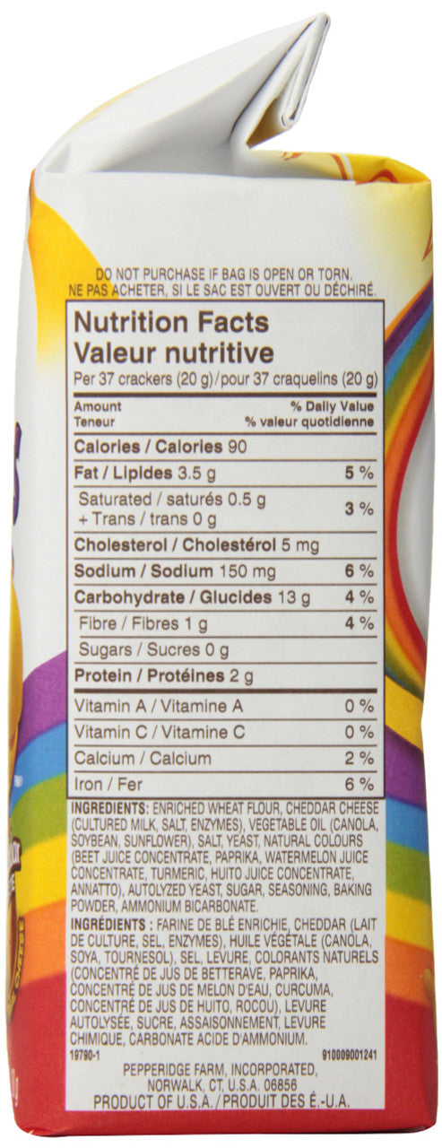 Pepperidge Farm Goldfish Crackers Colours, 180g/6.3 oz, (12pk) (Imported from Canada)