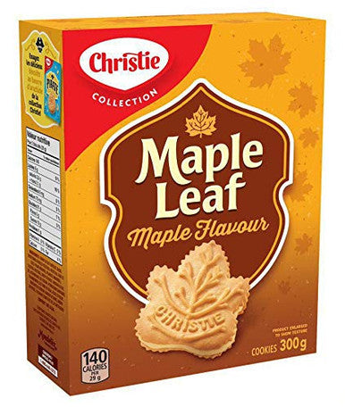 Christie Maple Leaf Maple Flavour Cookies, 300g / 10.6oz {Imported from Canada}
