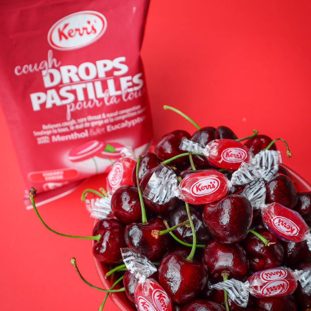 Kerr's Cherry Cough Drops with Menthol & Eucalyptus, 30 Lozenges