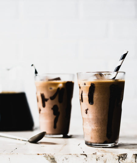 Mokate Gold Premium Iced Coffee, Mocha, 8 x 15g Single Serve Sachets, 120g/4.2 oz., iced mocha coffee.