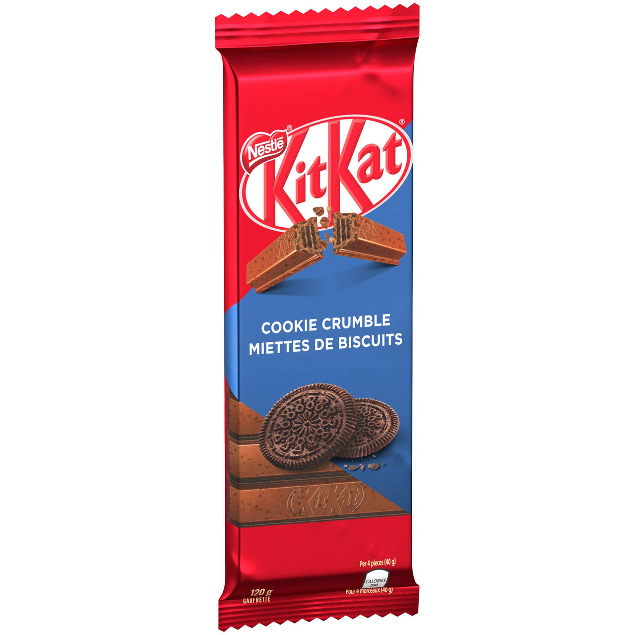 NESTLE Kitkat Cookie Crumble Wafer Bar, 120g/4.2 oz., {Imported from Canada}