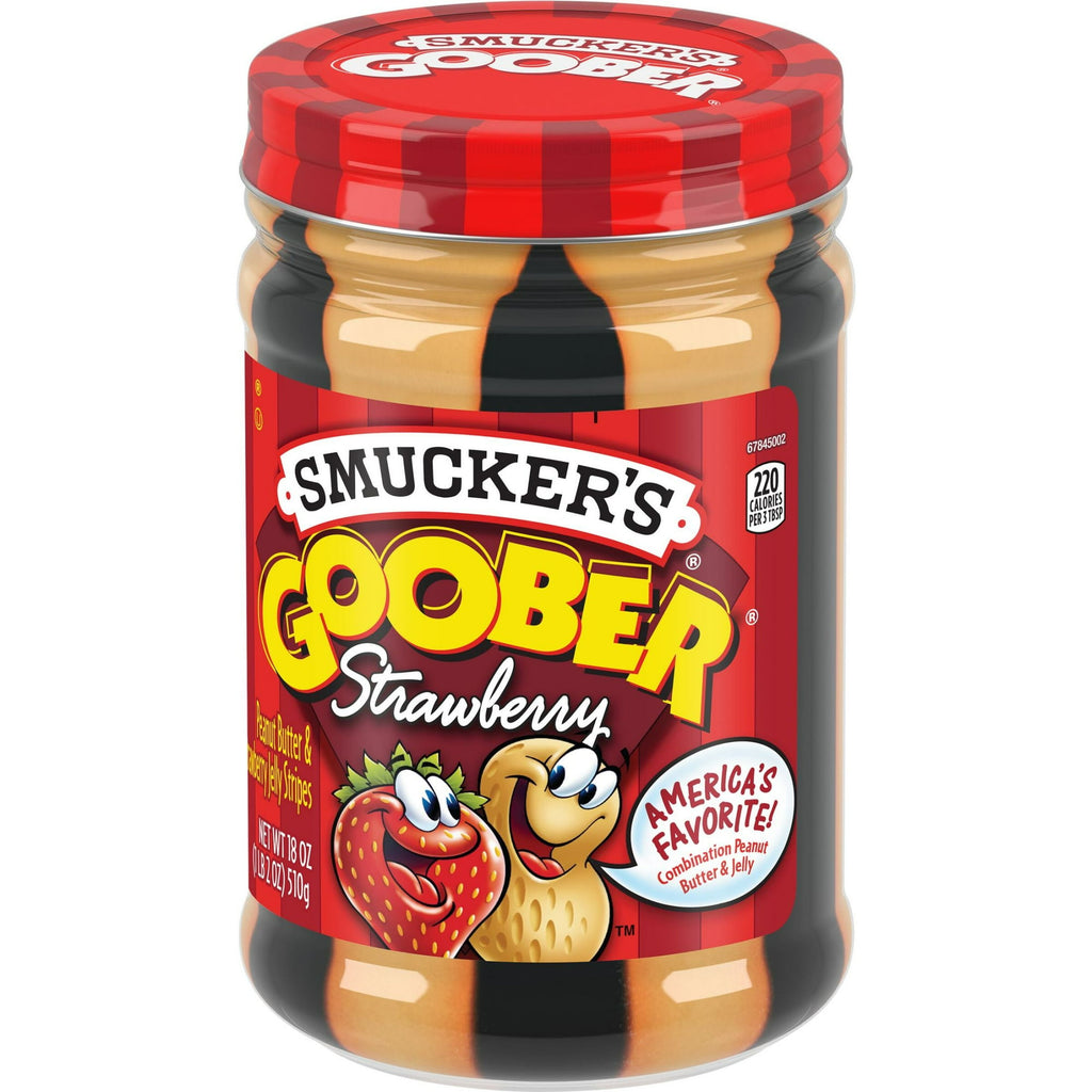 Smuckers Goober Peanut Butter & Strawberry Jelly Jar