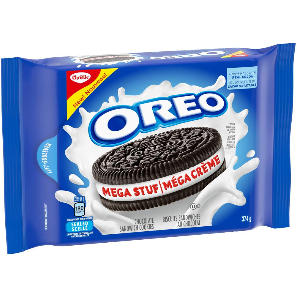 Oreo Mega Stuf Cookies, 374g/13.2 oz {Imported from Canada}