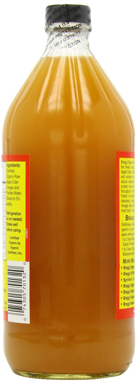 Bragg Organic Raw Apple Cider Vinegar, 946ml/32oz., {Imported from Canada}