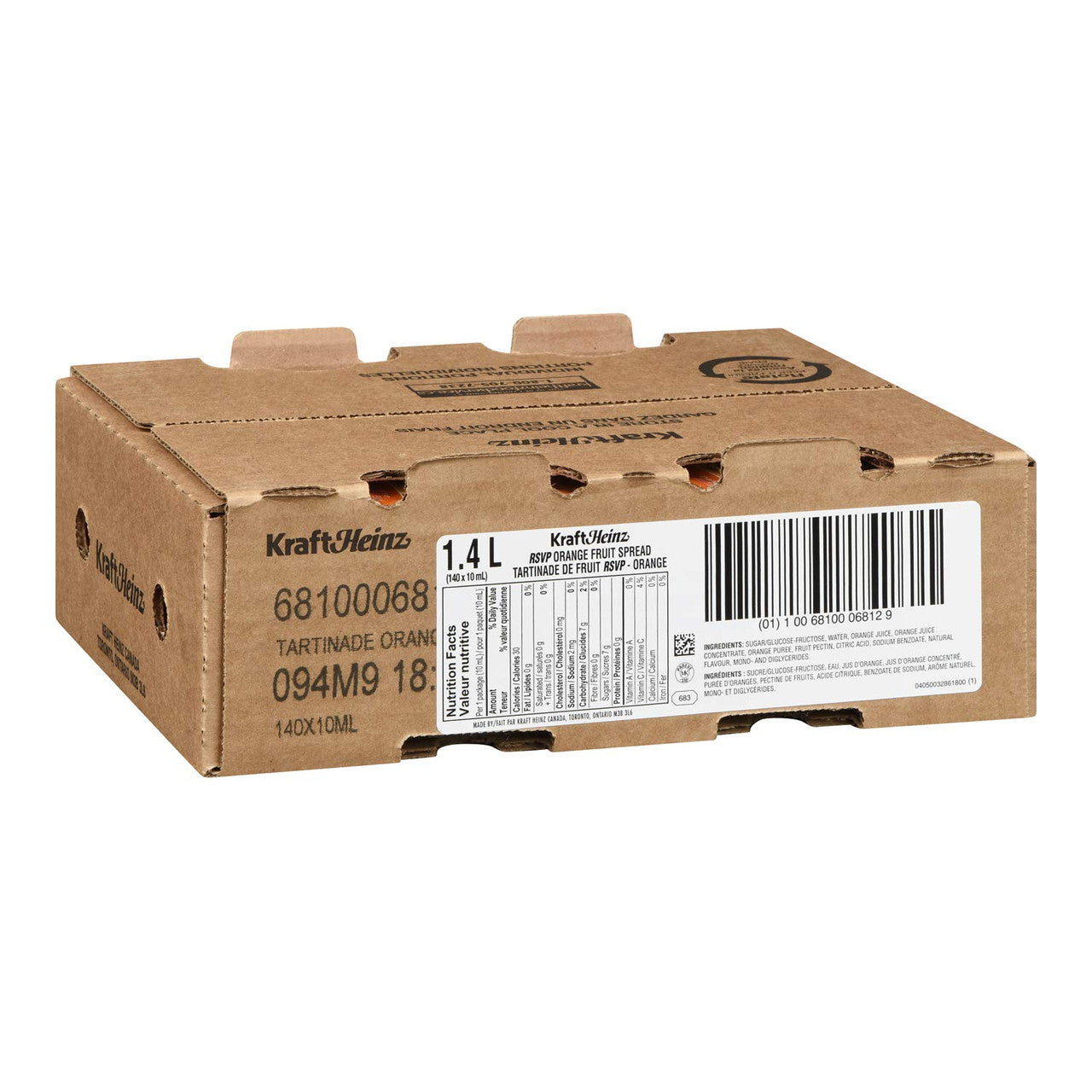 Kraft RSVP Orange Marmalade, 10mL Packets, 140 Count, (Imported from Canada}