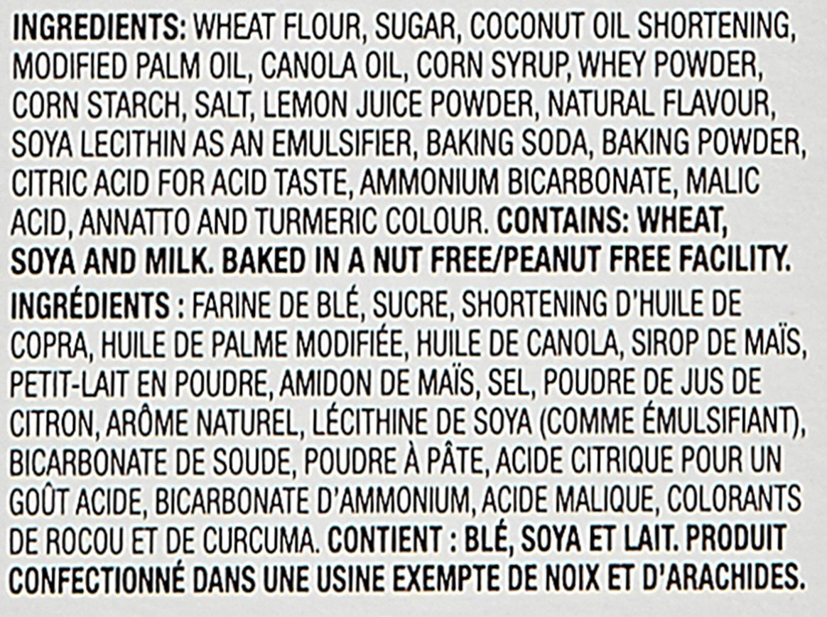 Dare Lemon Creme Filled Cookies, 290g/10.2oz, 12 Count, (Imported from Canada)