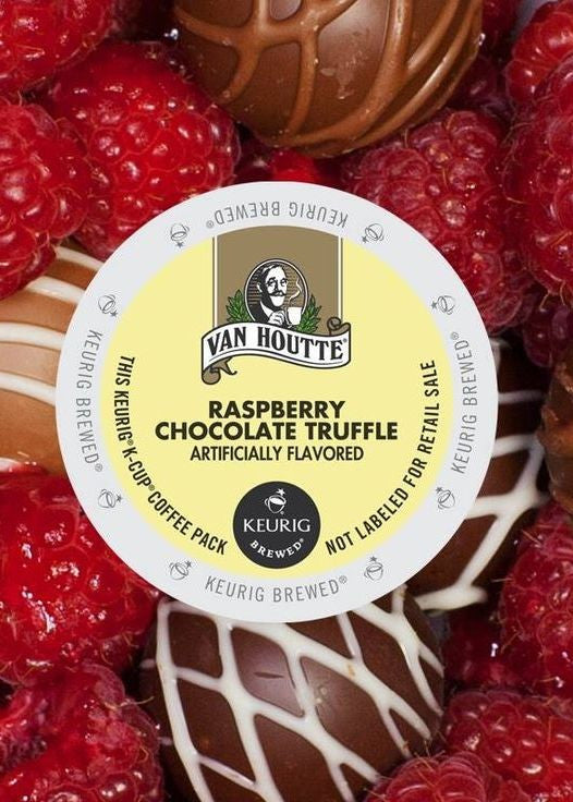 Van Houtte Chocolate Raspberry Truffle Coffee K-cup Pods, 96-Pack (4 Packs of 24 Each) {Imported from Canada}