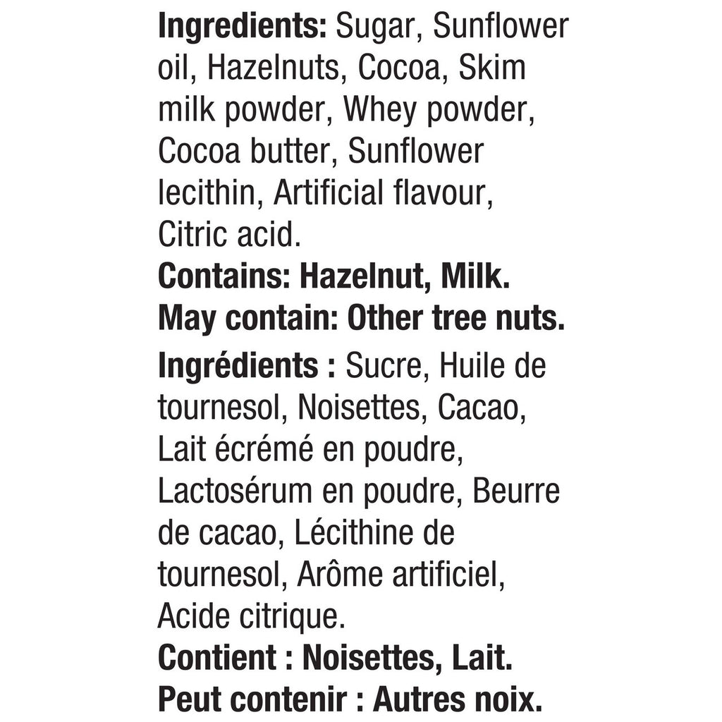 Kraft Hazelnut Spread with Cocoa, 725g/25.6 oz., {Imported from Canada}