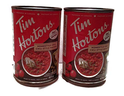Tim Hortons HOMESTYLE Chili, (2pk) 425g/14.4 fl. oz., TINS {Imported from Canada}