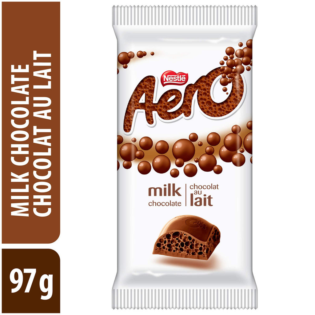 AERO Milk Chocolate, 97g/3.4 oz., Bar, {Imported from Canada}