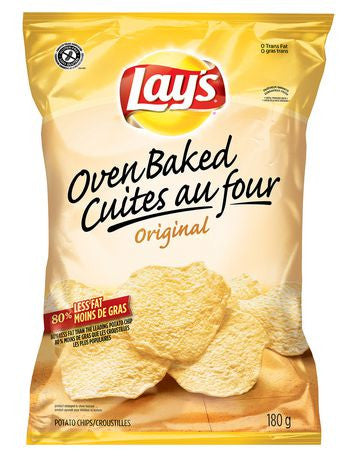 Lay's Original Oven Baked Potato Chips 180g/6.3oz (Imported from Canada)