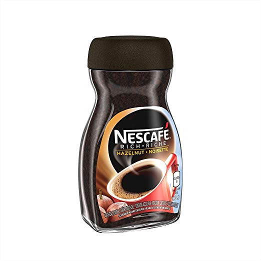 NESCAFE Rich Hazelnut, Instant Coffee, 100g Jar, {Imported from Canada}