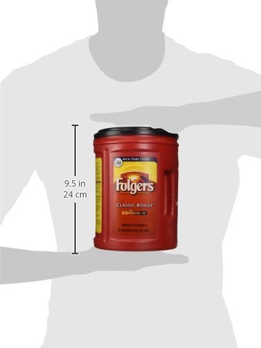 Folgers Classic Medium Roast Ground Coffee,1.36kg 3lb{Imported from Canada}