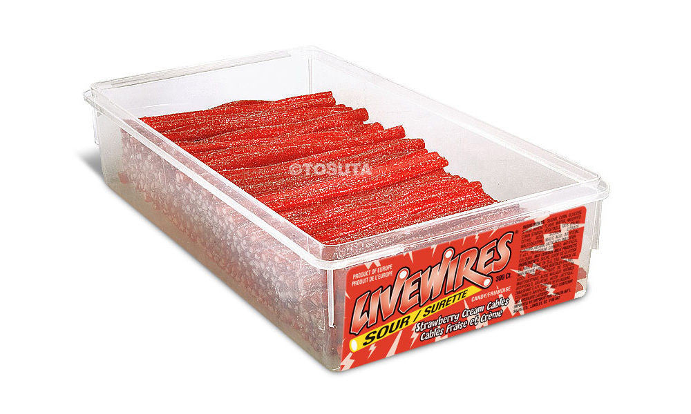 Livewires Cream Cables, 300ct, Sour Strawberry Cream {Imported from Canada}