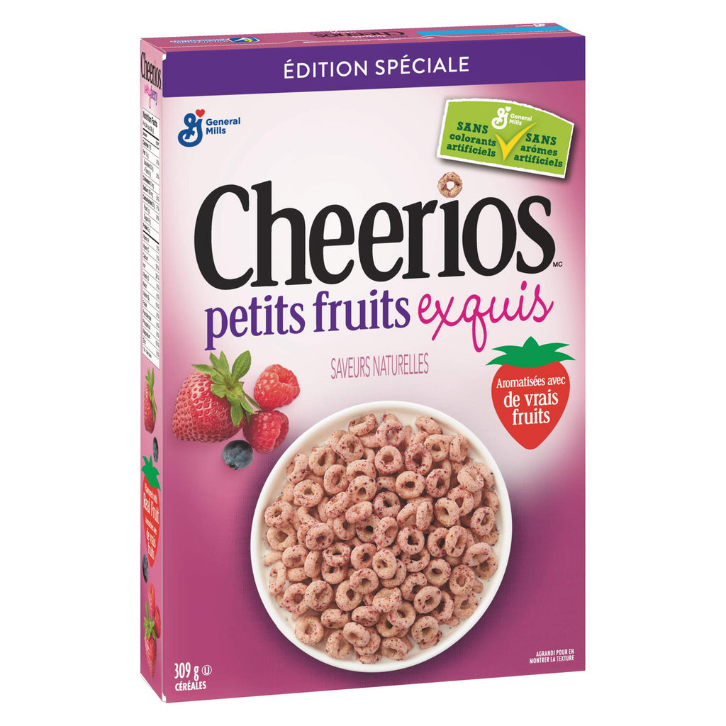 CHEERIOS Very Berry Naturally Flavored Cereal Special Edition, 309g/11oz. (Imported from Canada)