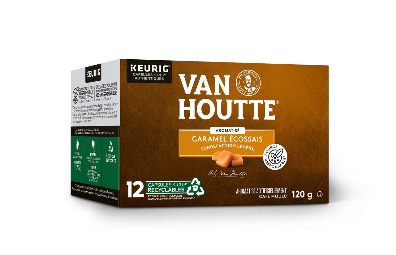Van Houtte Butterscotch Light K-Cups for Keurig Brewers, 12ct (Imported from Canada)