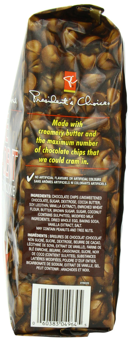 President's Choice Decadent Chocolate Chip Cookie, 300g/10.6oz., (3 Pack) {Imported from Canada}
