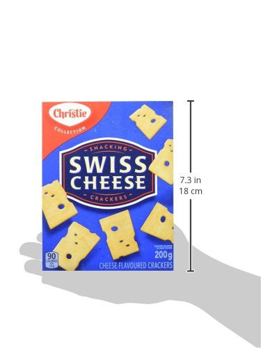 Christie Swiss Cheese Crackers, 200g/7.1oz., 6ct, {Imported from Canada}