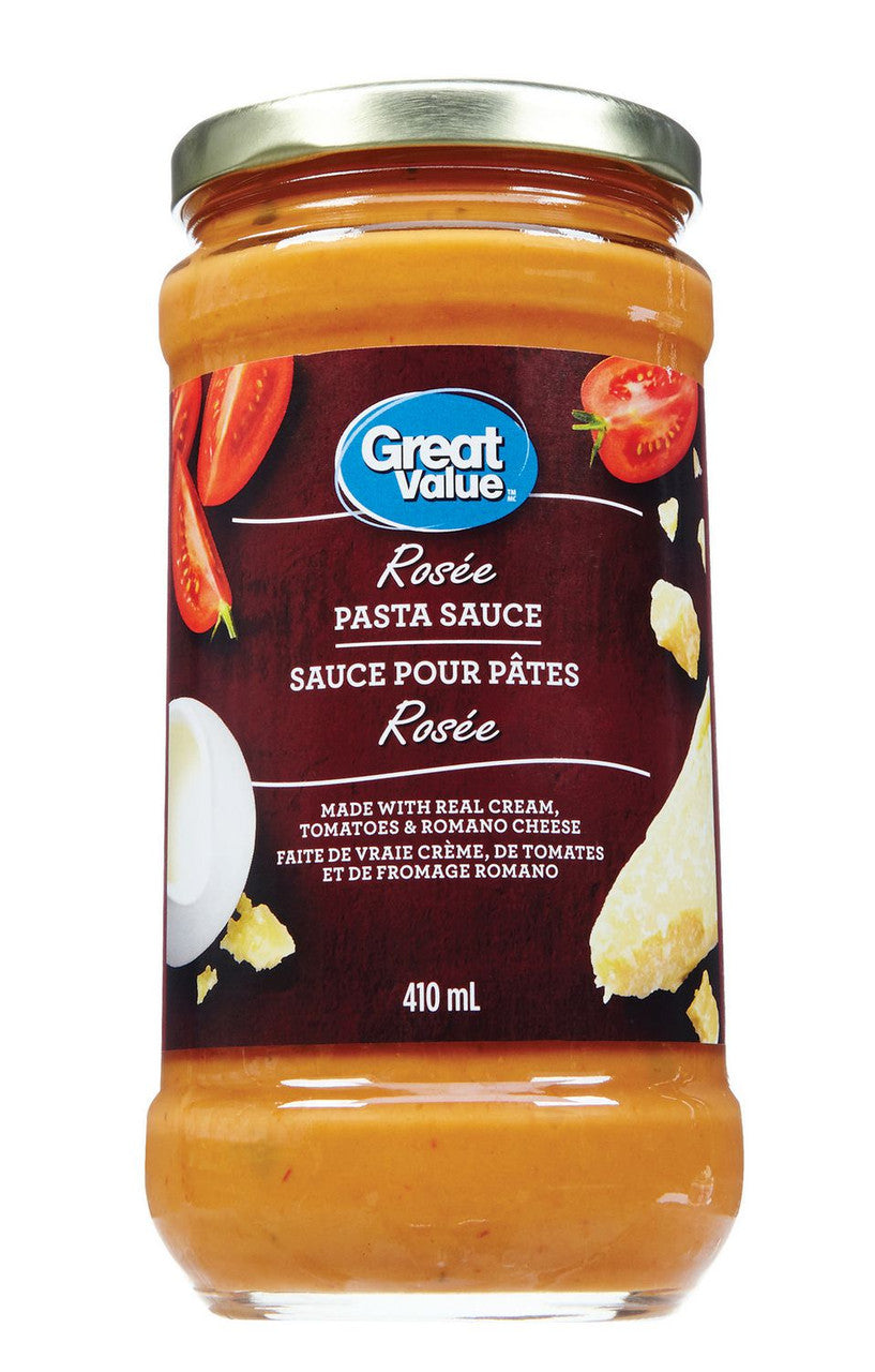 Great Value Rosée Pasta Sauce, 410ml/13.9 oz., {Imported from Canada}