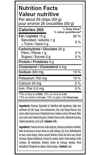 Old Dutch Creamy Dill Flavoured Rip-l Potato Chips, 255g/9 oz., 2-Pack {Imported from Canada}