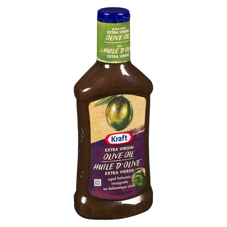 Kraft Aged Balsamic Vinaigrette with Extra Virgin Olive Oil, 475mL/16oz., {Imported from Canada}