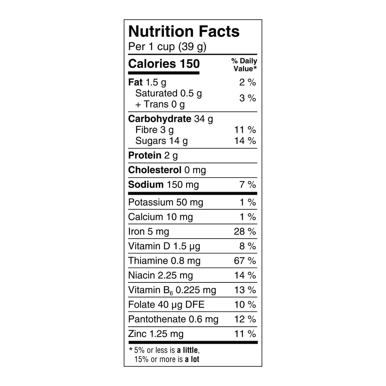Kellogg's Froot Loops Cereal, 345g (12.2 oz) – Nutrition Facts