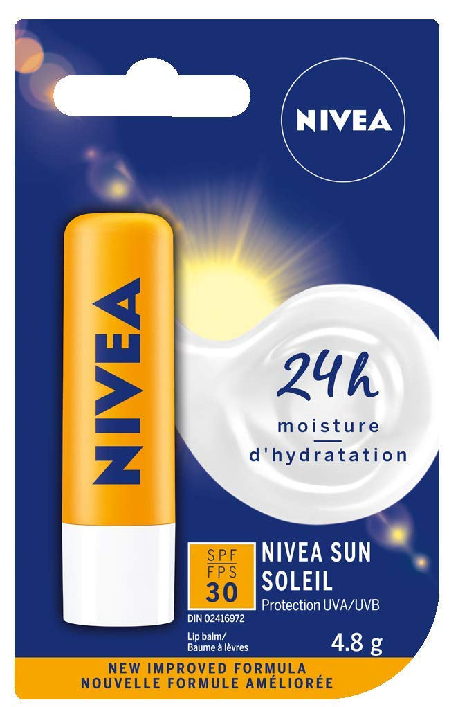 NIVEA Sun Caring Lip Balm Stick with SPF 30, 4.8g  {Imported from Canada}