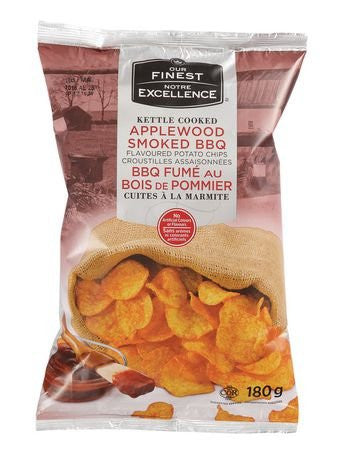 Our Finest Kettle Applewood  BBQ Chips 180g/6.34oz {Imported from Canada}