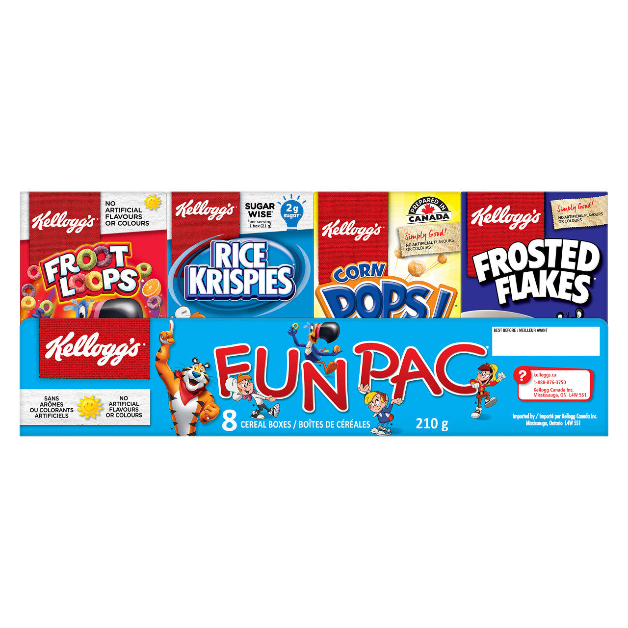 Kellogg's Fun Pac Cereal, 210g/7.4 oz., Box {Imported from Canada}