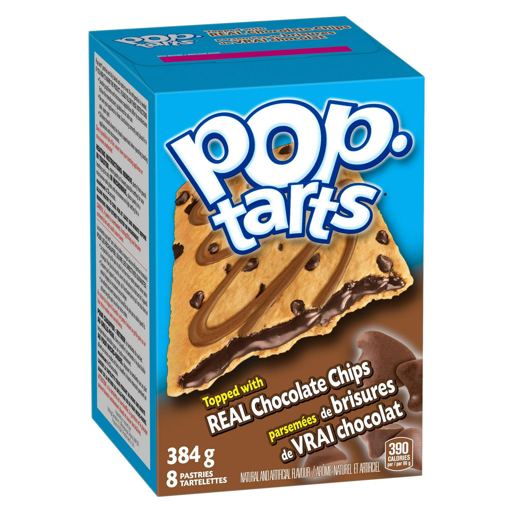 Kellogg's Pop-Tarts Chocolate Chip, 8 Pastries, 384g/13.5 oz., Box