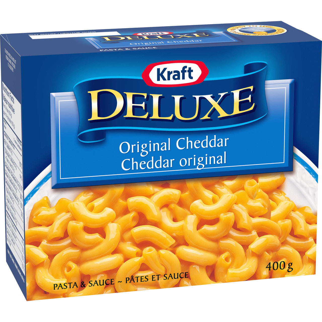KRAFT DELUXE Original Cheddar Mac & Cheese 400g/14.1 oz., {Canadian}