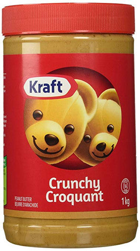 Kraft Peanut Butter (Crunchy Peanut Butter, 1 KG) {Imported from Canada}