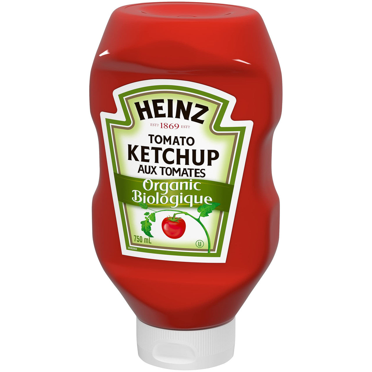 HEINZ Organic Ketchup - Inverted Bottle 750ml/25.4 oz., {Imported from Canada}