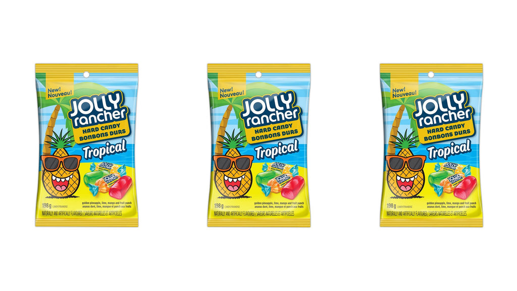 JOLLY RANCHER Tropical Hard Candy, 198g/7 oz., (3 Pack) {Imported from Canada}