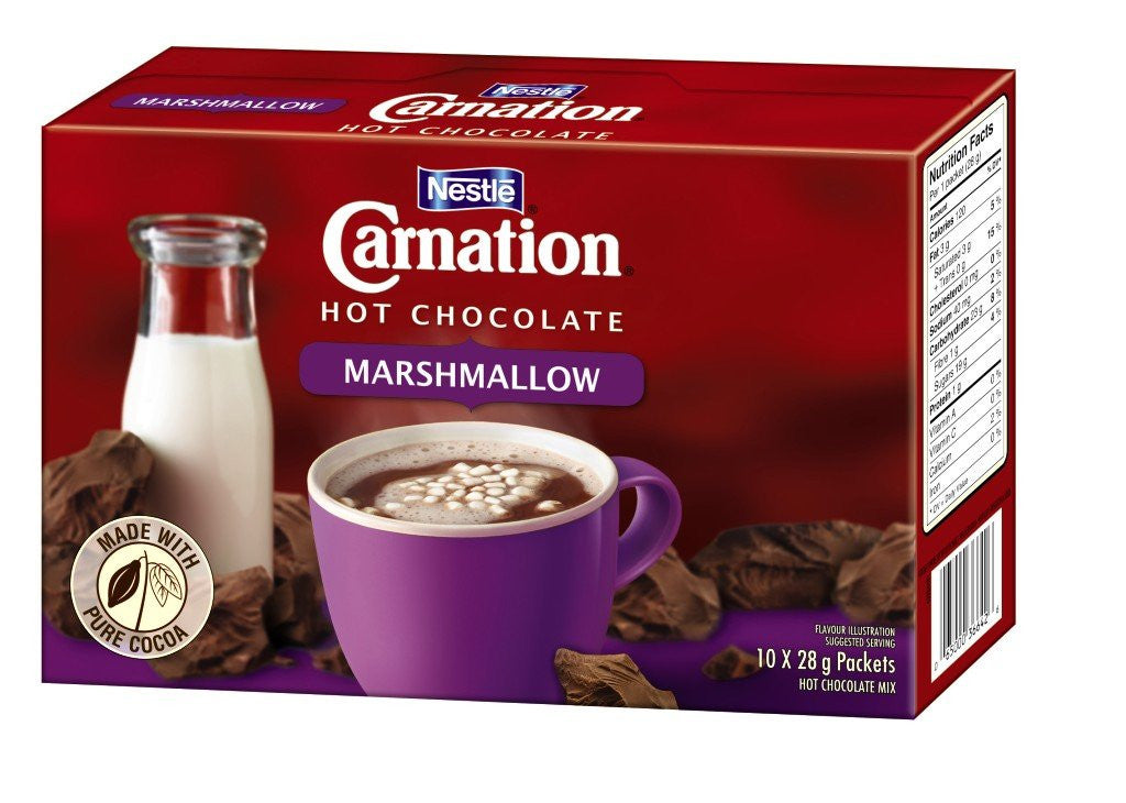 Nestle CARNATION Hot Chocolate Marshmallow (10 x 28g/1oz) {Canadian}