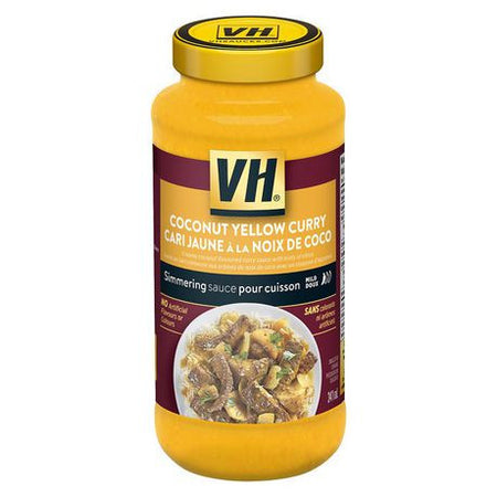 VH Coconut Yellow Curry Simmering Sauce, 341mL/11.5oz, Jar, {Imported from Canada}