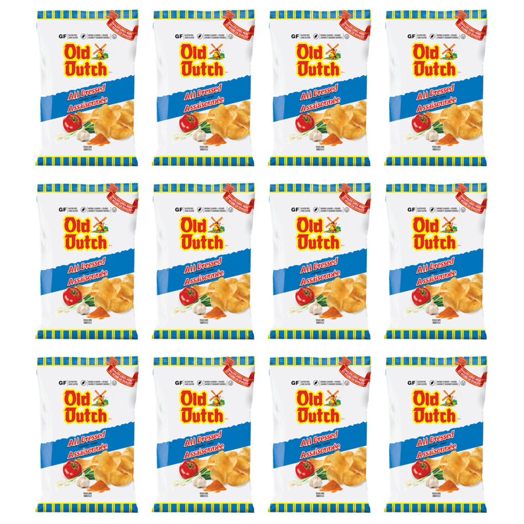Old Dutch Potato Chips, All Dressed, 40g/1.4oz - (12 Pack) {Imported from Canada}