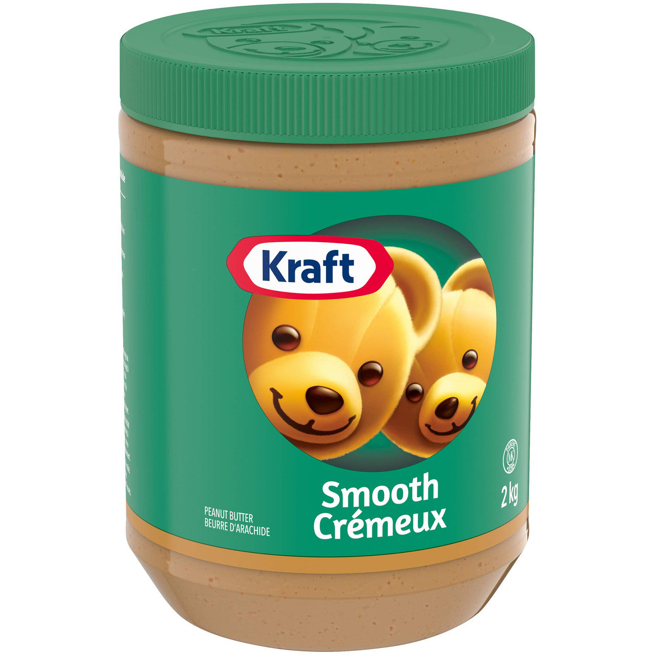 Kraft Peanut Butter Smooth 2 Kg/4.4 lbs., (6 pack) {Imported From Canada}