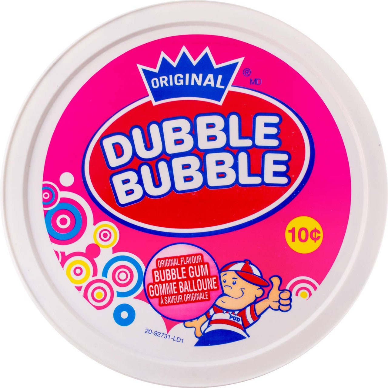 Dubble Bubble Gum with Comics Tub-240 Pieces, 1.44kg/3.2lbs. {Imported from Canada}
