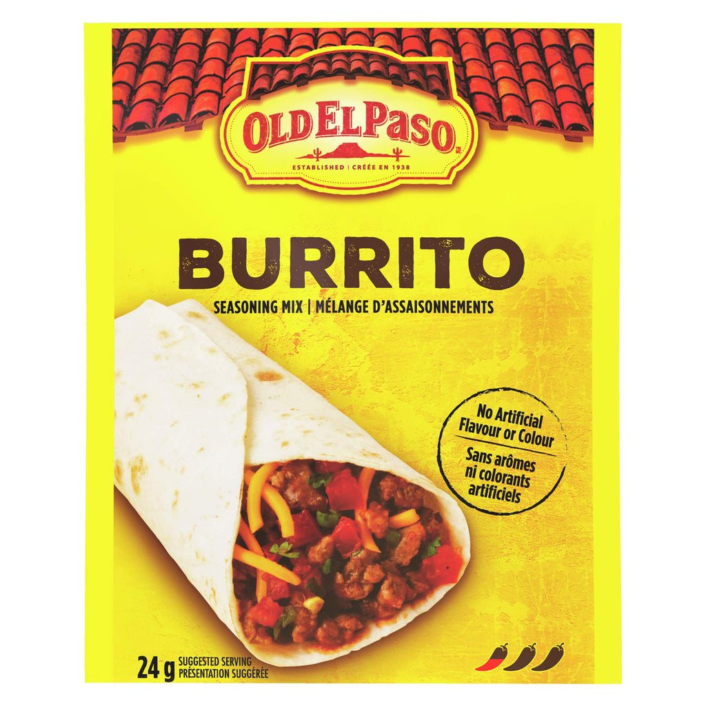 Old El Paso, Burrito Seasoning Mix, 24g/0.8oz., {Imported from Canada}