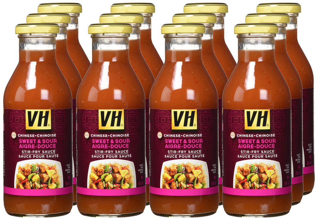 VH Sweet & Sour Stir-Fry Sauce,(12 Count), 355ml, 12oz., Jars {Imported from Canada}