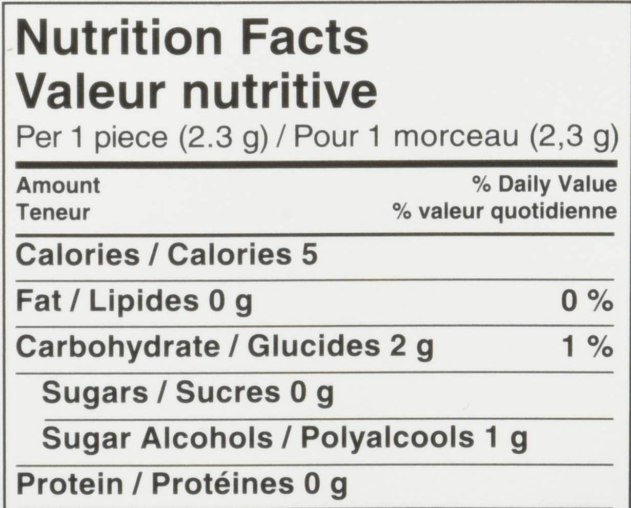 Trident Vibes Spearmint Rush 40-Piece Bottle, 6 Count, {Imported from Canada}