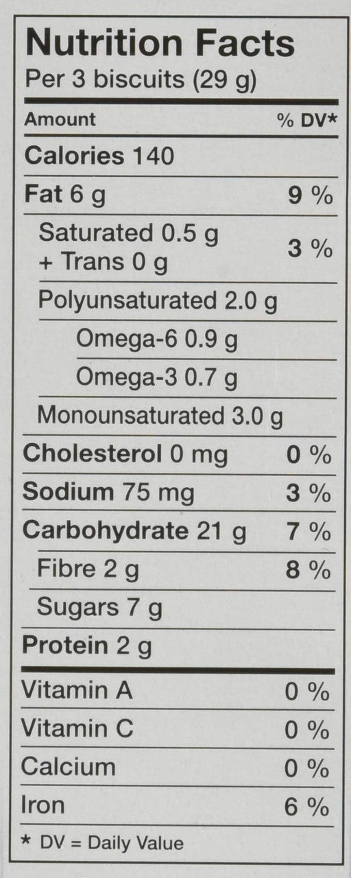 Peek Freans Lifestyle Blueberry Brown Sugar with Flax Cookies  290g/10.2 oz., {Imported from Canada}